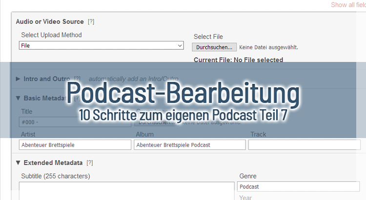 Podcast-Bearbeitung