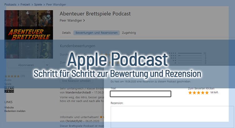 Podcast Bewertung bei Apple – Schritt für Schritt zur Rezension