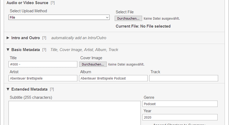 Podcast Workflow - Optimierung mit Auphonic